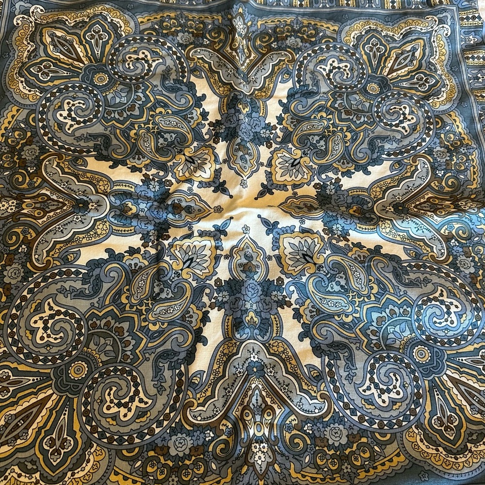 Pottery Barn Mansfield Blue Paisely Square Pillow Covers - Picture 9 of 15